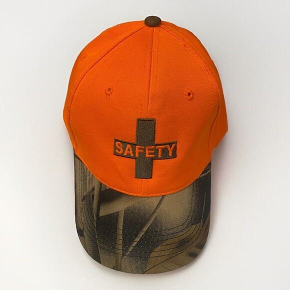 Unbranded Other - Orange And Camo Safety Cross Baseball Cap Nucor Steel Adjustable